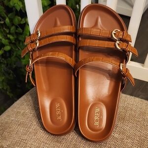 J.CREW Three-strap slide sandals